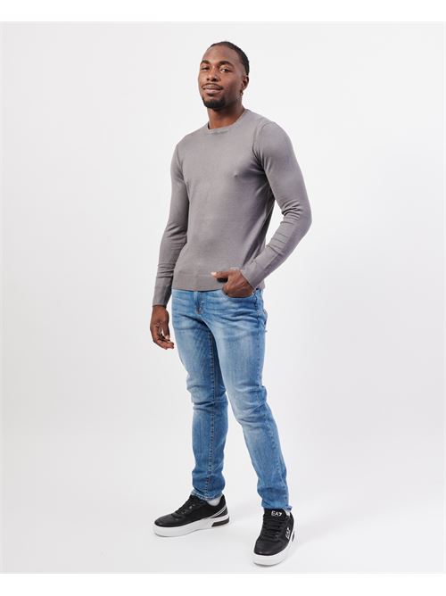 Yes Zee Men's Crew Neck Sweater in Viscose Blend YES ZEE | M835-MR000812